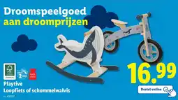 Lidl Playtive Loopfiets of Schommelwalvis aanbieding