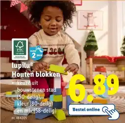 Lidl Lupilu Houten Blokken aanbieding