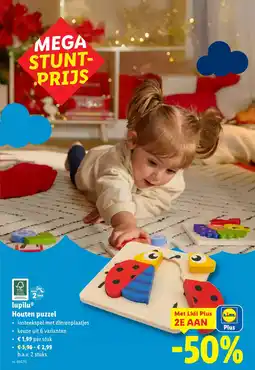 Lidl Lupilu Houten Puzzel aanbieding