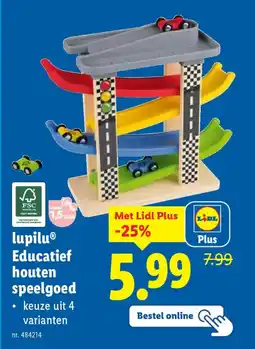 Lidl Lupilu Educatief Houten Speelgoed aanbieding
