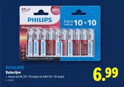 Lidl Philips Batterijen aanbieding