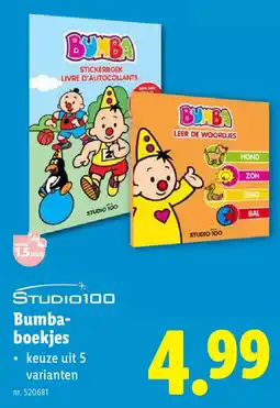 Lidl Studio100 Bumba Boekjes aanbieding