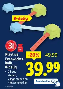 Lidl Playtive Evenwichtsbalk aanbieding