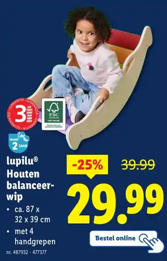 Lupilu Houten Balanceerwip