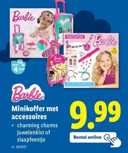 Lidl Barbie Minikoffer met accessoires aanbieding