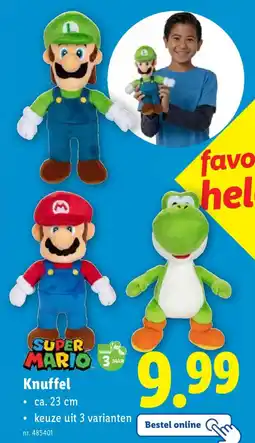 Lidl Super Mario Knuffel aanbieding