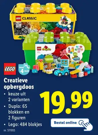 Lidl Lego Creatieve Opbergdoos aanbieding