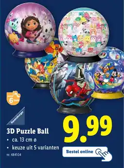 Lidl 3D Puzzle Ball aanbieding