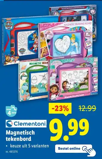 Lidl Clementoni Magnetisch tekenbord aanbieding