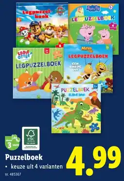 Lidl Puzzelboek aanbieding