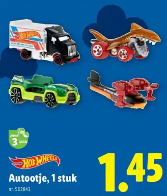 Lidl Hot Wheels Autootje aanbieding