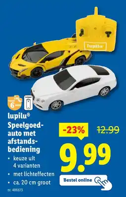 Lidl Lupilu Speelgoed auto met Afstandsbediening aanbieding