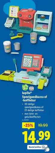 Lidl Lupilu Speelgoedkassa of Koffiebar aanbieding