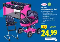 Lidl Bayer Set met Poppenwagen of Bed aanbieding