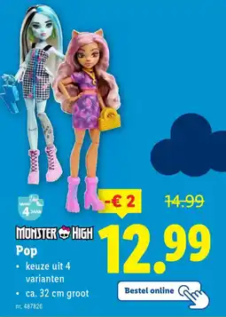 Lidl Monster High Pop aanbieding
