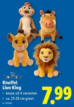 Lidl Knuffel Lion King aanbieding