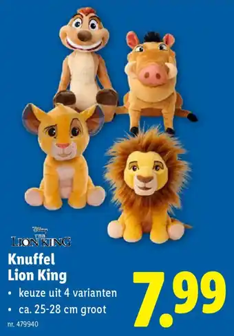 Lidl Knuffel Lion King aanbieding