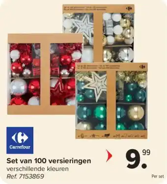 Carrefour Set van 100 versieringen aanbieding