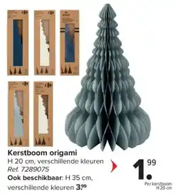 Carrefour Kerstboom Origami aanbieding