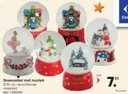 Carrefour Sneeuwbol met muziek aanbieding