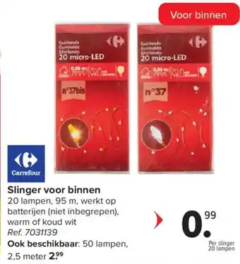 Carrefour Slinger voor Binnen aanbieding