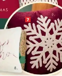 Carrefour Geborduurd kussen vlok - 45 x 45 cm aanbieding