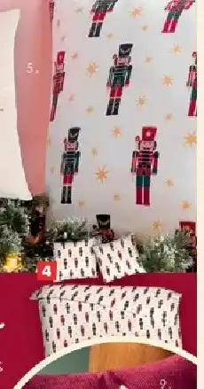 Carrefour Flanellen dekbedovertrek + 1 sloop - 140 x 200 cm aanbieding