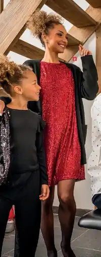 Carrefour Glitterjurk voor dames - S tot XXL aanbieding