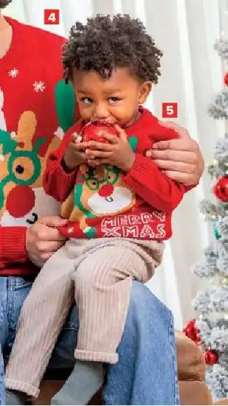 Carrefour Kersttrui voor baby’s - van 6 maanden tot 4 jaar aanbieding