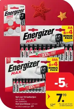 Carrefour Set van 12 batterijen aanbieding