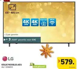 Carrefour LG 65UA74006LB.AEU 65 '' 165 cm aanbieding