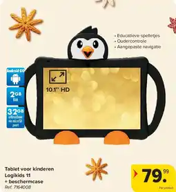 Carrefour Tablet voor kinderen Logikids 11 + beschermcase 10.1’’ HD aanbieding