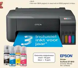 Carrefour EPSON Printer EcoTank ET-1810 aanbieding