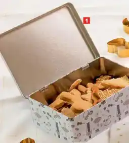 Carrefour Metalen Koekjesdoos Kerst aanbieding
