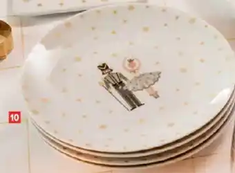 Carrefour Set van 4 Dessertborden aanbieding