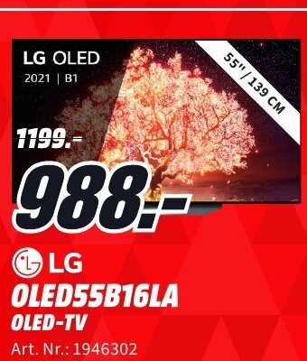 MediaMarkt LG OLED55b16la Oled-TV aanbieding