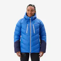 Decathlon Donsjas voor alpinisme dames Makalu blauw aanbieding
