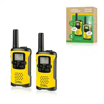 Decathlon NATIONAL GEOGRAPHIC walkietalkies met groot bereik tot 6 km en handsfreefunctie aanbieding