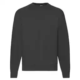 Decathlon Uniseks Klassiek Raglan Sweatshirt voor volwassenen (Zwart) aanbieding