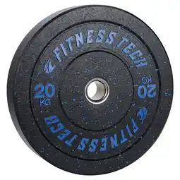 Decathlon Hi-Temp Bumperplaat 20 kg Fitness Tech Blauw aanbieding