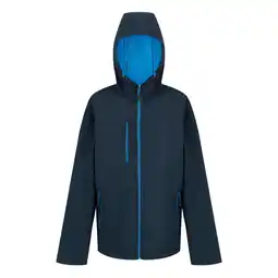 Decathlon Heren Navigate Dubbellaags Soft Shell Jacket met capuchon (Marine / Frans aanbieding