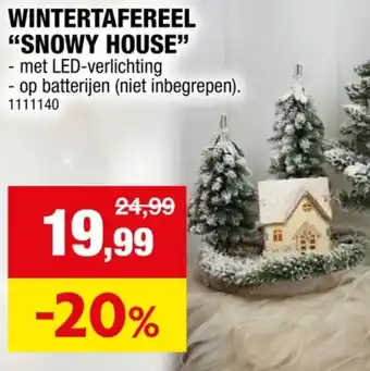 Hubo WINTERTAFEREEL SNOWY HOUSE aanbieding
