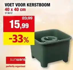 Hubo Sunware voet voor kerstboom aanbieding