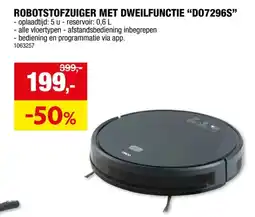 Hubo DOMO DO7296S robotstofzuiger met dweilsysteem en app 0,6l aanbieding