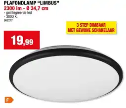 Hubo Trio Limbus LED plafondlamp 20,5W zwart aanbieding