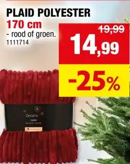 Hubo PLAID POLYESTER aanbieding