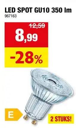 Hubo Osram LED spot GU10 4W warm wit 2 stuks aanbieding