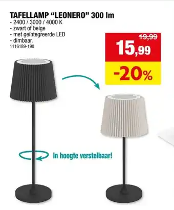 TAFELLAMP LEONERO 300 Im