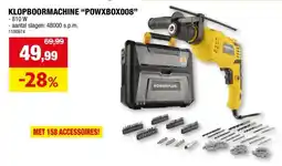 Hubo Powerplus POWXBOX008 klopboormachine 810W + 158 accessoires aanbieding