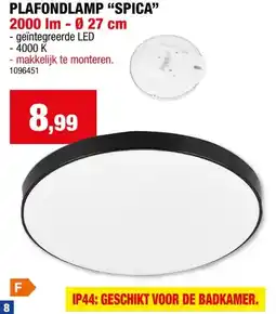 Hubo Reality Spica LED plafondlamp 18W zwart aanbieding